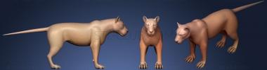 3D model Lion Big Cat Base (STL)